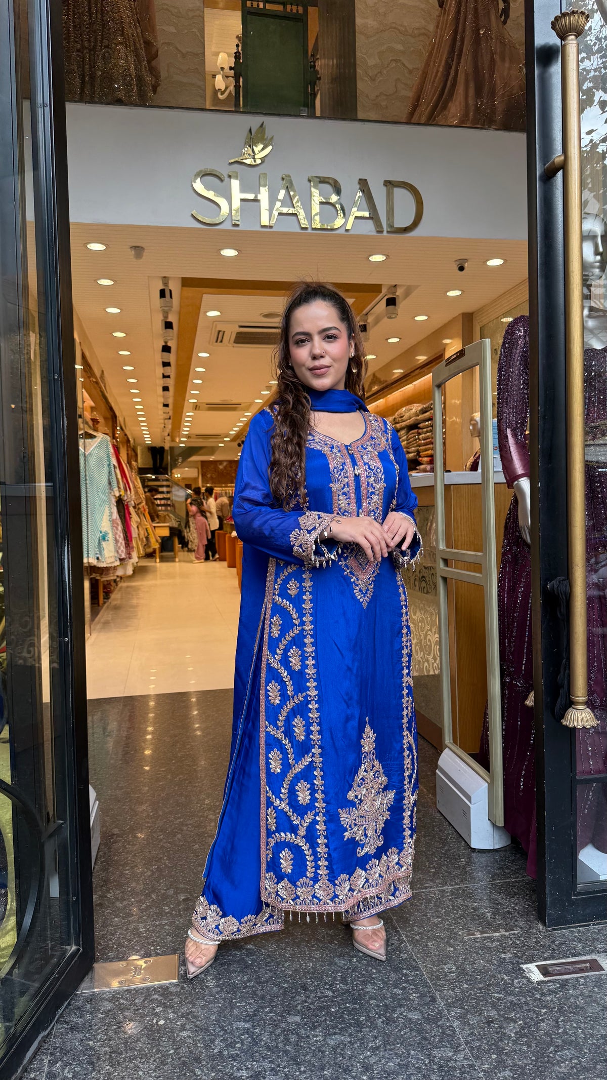 Chinon Beads Work Suit Set | Premium Ethnic Wear | Up to Size 46