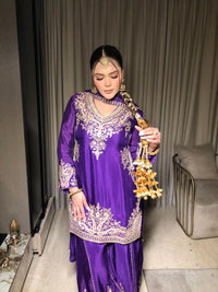 Sequence & Pearl Handwork Suit Set