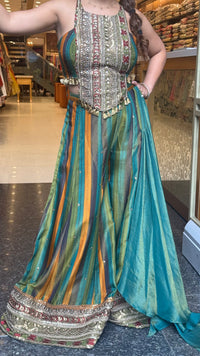 Shimmer Tissue Indo-Western Outfit | Sizes Up to 42