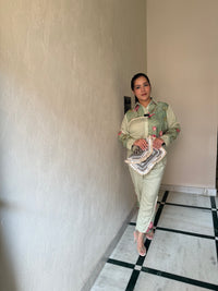 Hand-Painted Linen Coord Set