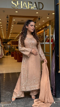 Luxury Georgette Suit Set with Sequin & Hand Bead Work | Premium Designer Ethnic Wear