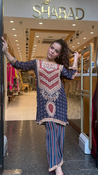 Women’s Digital Print Co-Ord Set | Indian Crepe Fabric | Stylish Two-Piece Outfit | Sizes Up to 44