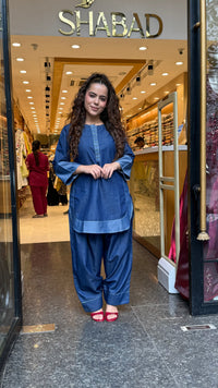 Women’s Cotton Denim Co-Ord Set | Casual Two-Piece Outfit