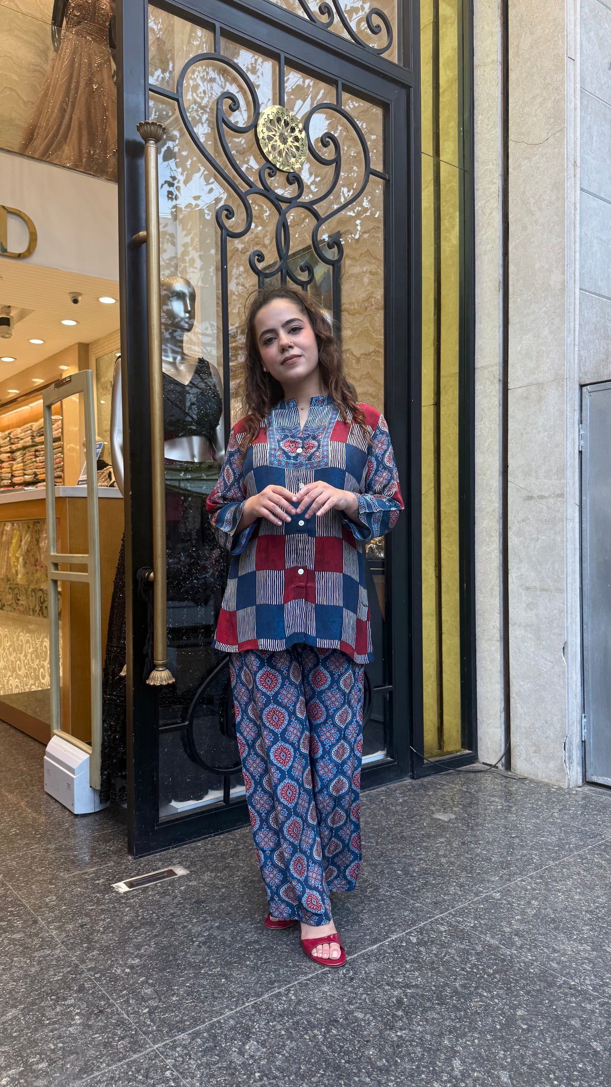 Digital Print Co-Ord Set in Soft Indian Crepe Fabric