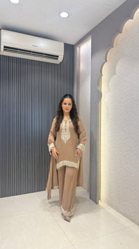 Elegant Beads Work Georgette Suit Set