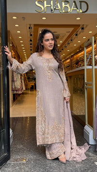 Luxury Georgette Suit Set with Sequin & Hand Bead Work | Premium Designer Ethnic Wear