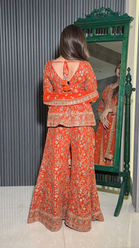 Premium Georgette Suit Set with Neem Zari Work