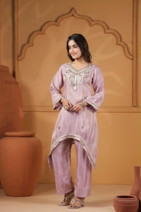Shimmer Tissue Dori Work Coord Set | Festive Collection