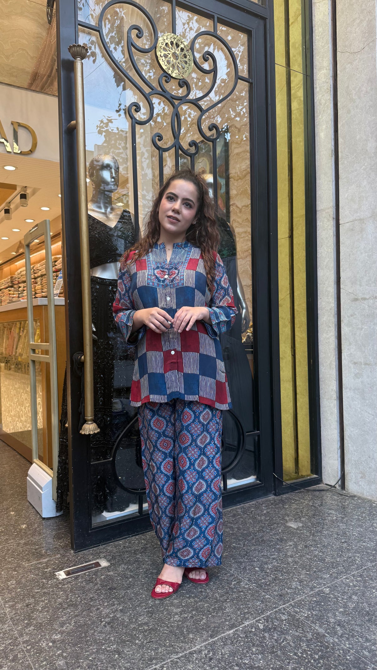 Digital Print Co-Ord Set in Soft Indian Crepe Fabric