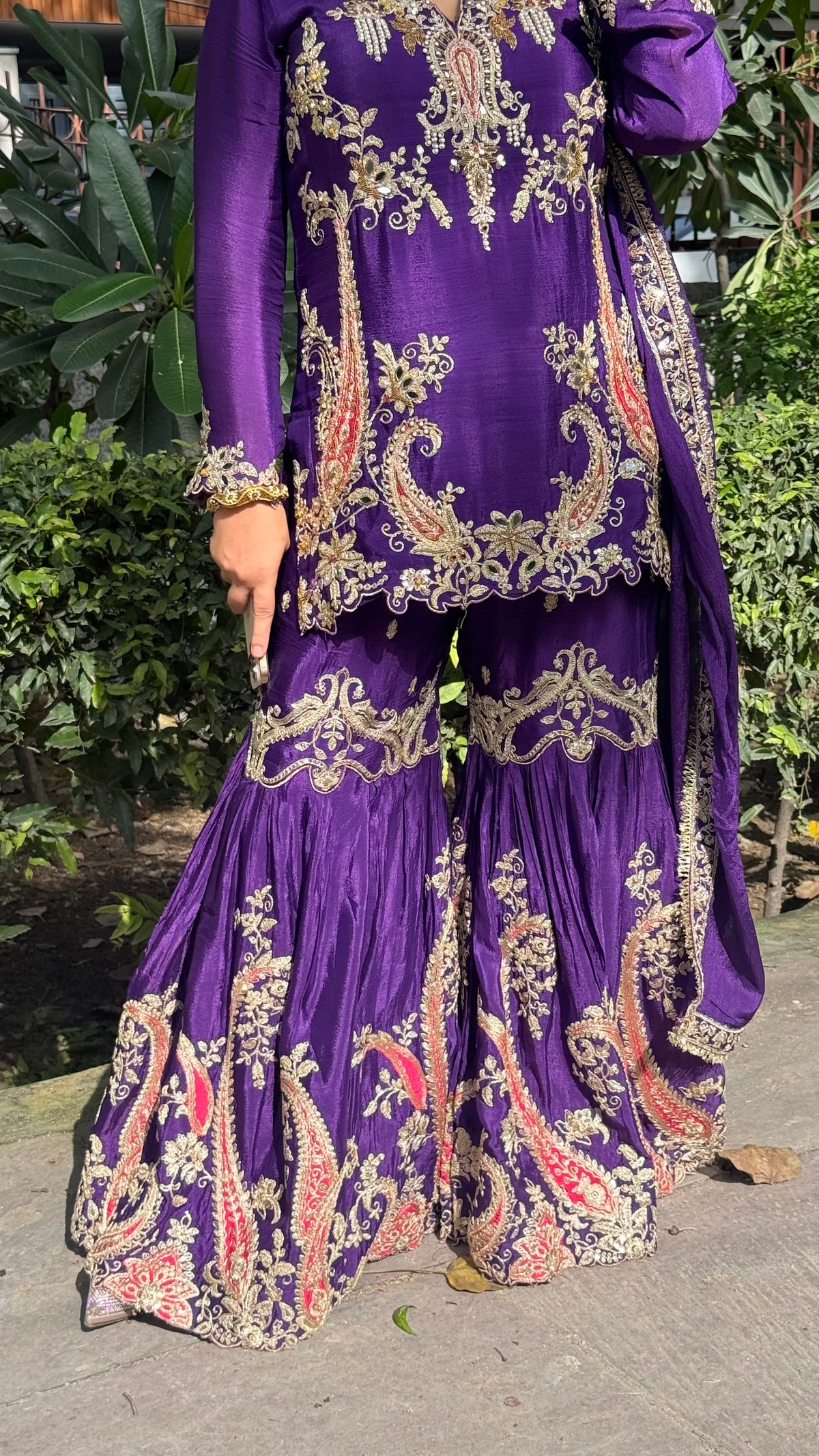Chinon Dori, Sequin & Mirror Work Suit Set | Designer Ethnic Wear