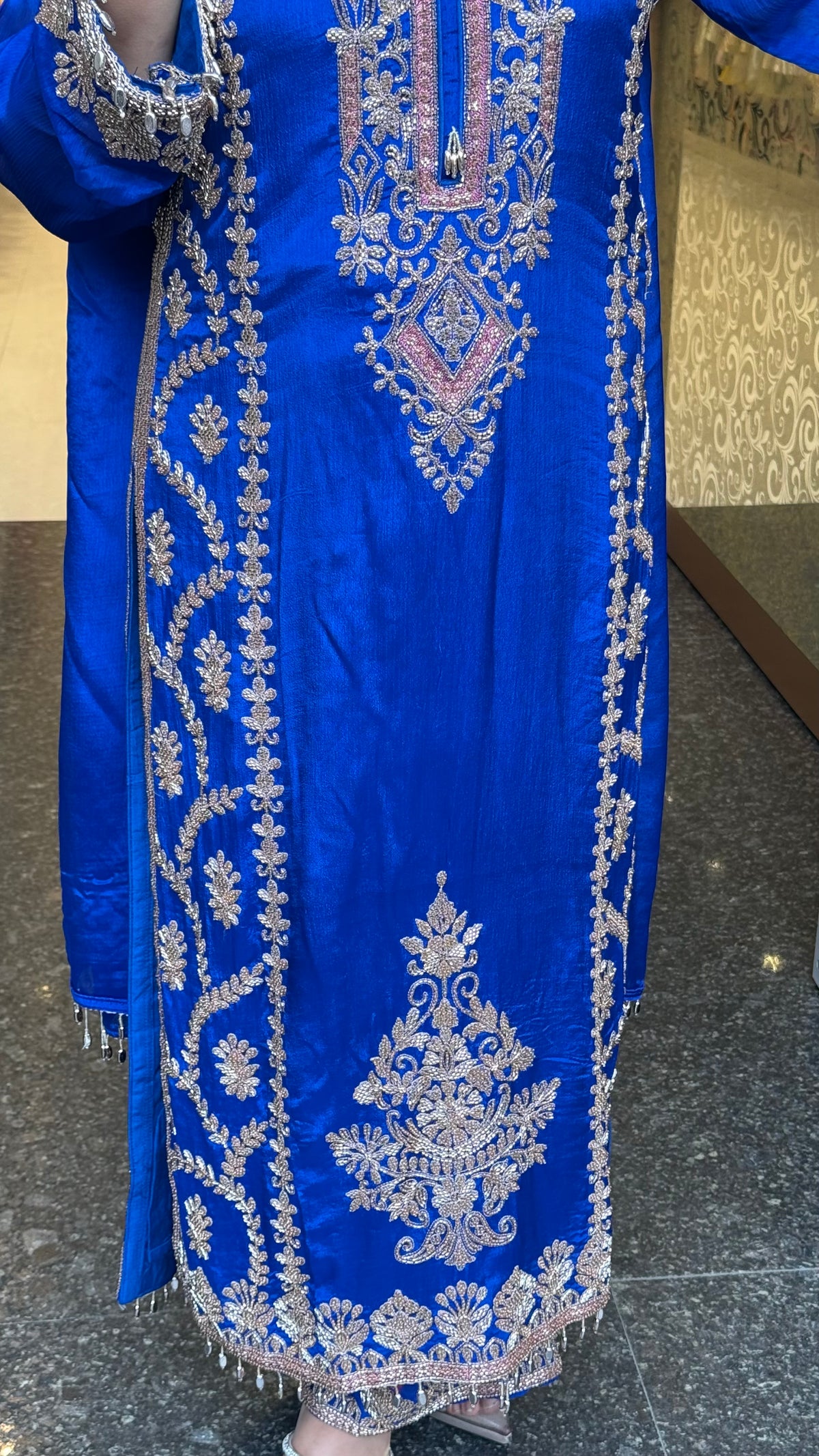 Chinon Beads Work Suit Set | Premium Ethnic Wear | Up to Size 46