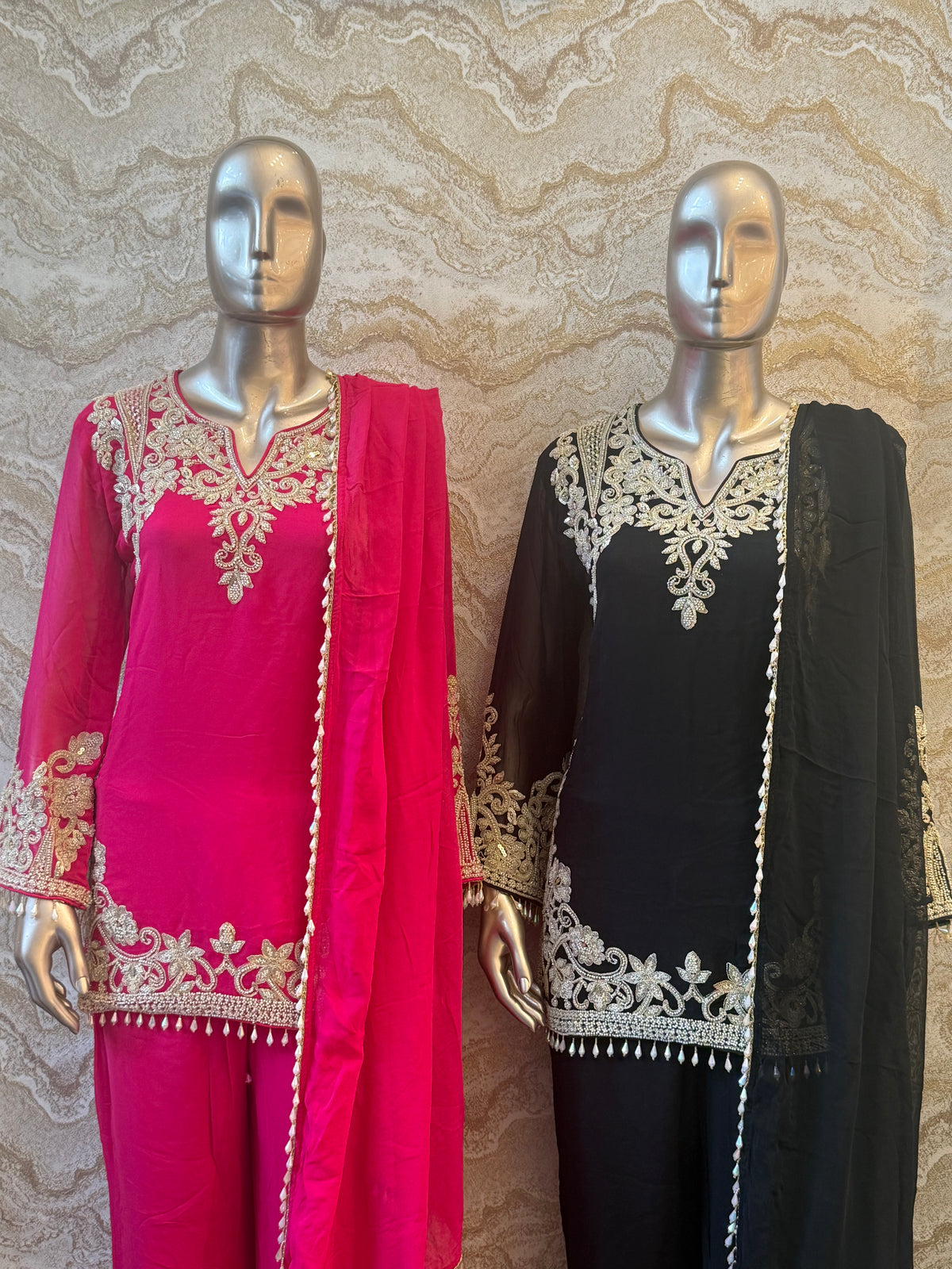 Blue Handwork Suit | Elegant Ethnic Wear for Special Occasions