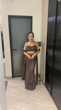 Pearl Embellished Fish Cut Lehenga | Net Fabric | Sizes Up To 42