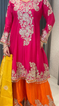 Chinon Dori Work Heavy Suit With Mirror & Sequin Detailing