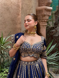 Tafta silk fabric | sequence and dori work