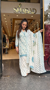 Budget-Friendly Printed Cotton Suit with Farshi Salwar