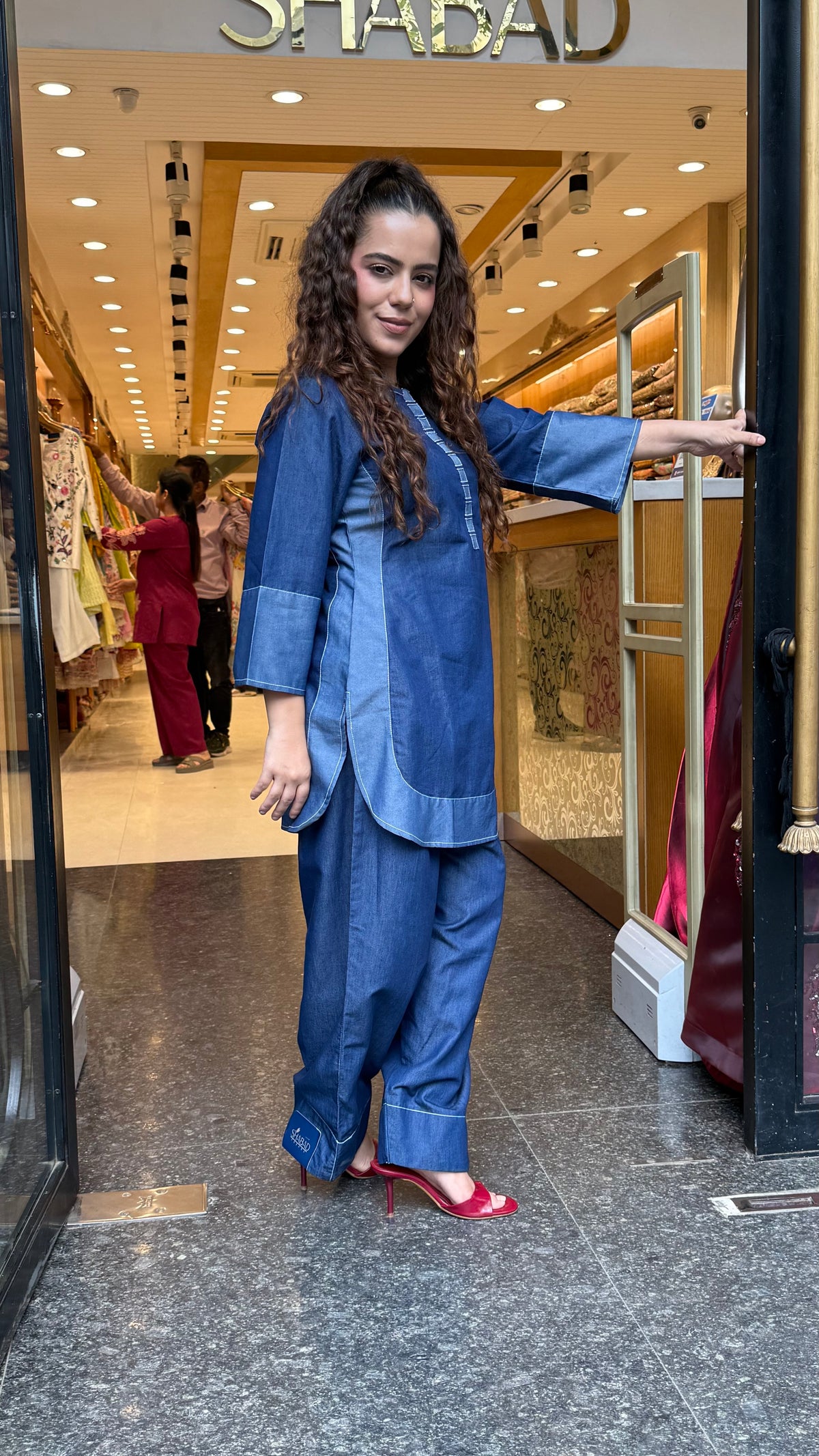 Women’s Cotton Denim Co-Ord Set | Casual Two-Piece Outfit