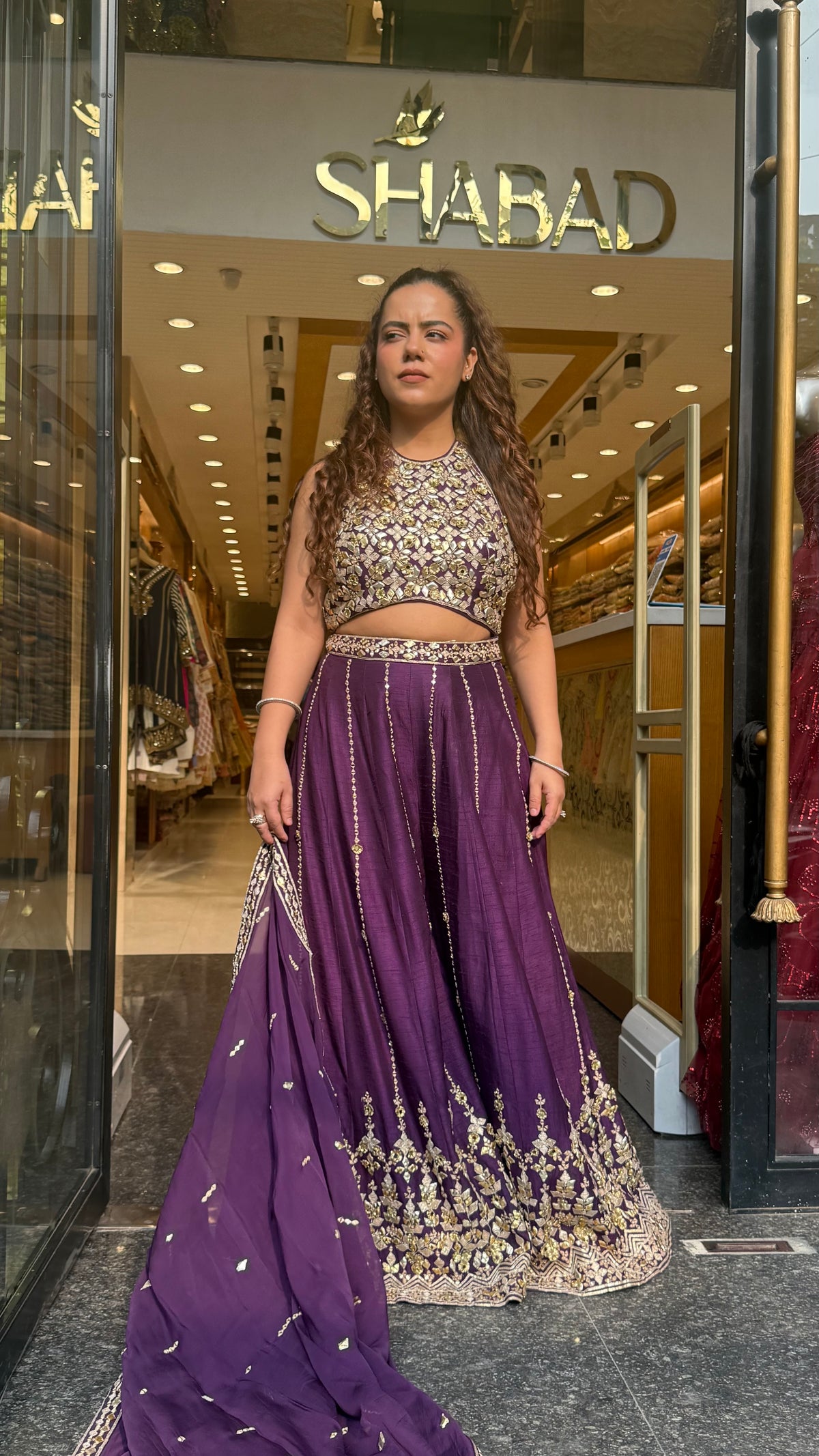 Designer Raw Silk Indo-Western Set with Handworked Gotta Work | Premium Ethnic Wear | Up to Size 44