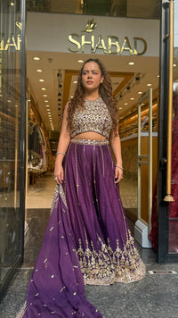 Designer Raw Silk Indo-Western Set with Handworked Gotta Work | Premium Ethnic Wear | Up to Size 44
