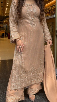 Luxury Georgette Suit Set with Sequin & Hand Bead Work | Premium Designer Ethnic Wear