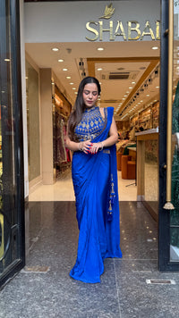 Premium Crepe Drape Saree