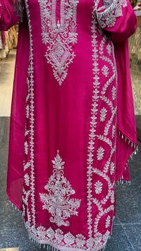 Chinon Beads Work Suit Set | Premium Ethnic Wear | Up to Size 46