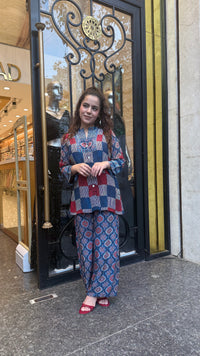 Digital Print Co-Ord Set in Soft Indian Crepe Fabric