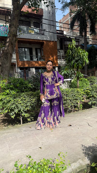 Chinon Dori, Sequin & Mirror Work Suit Set | Designer Ethnic Wear