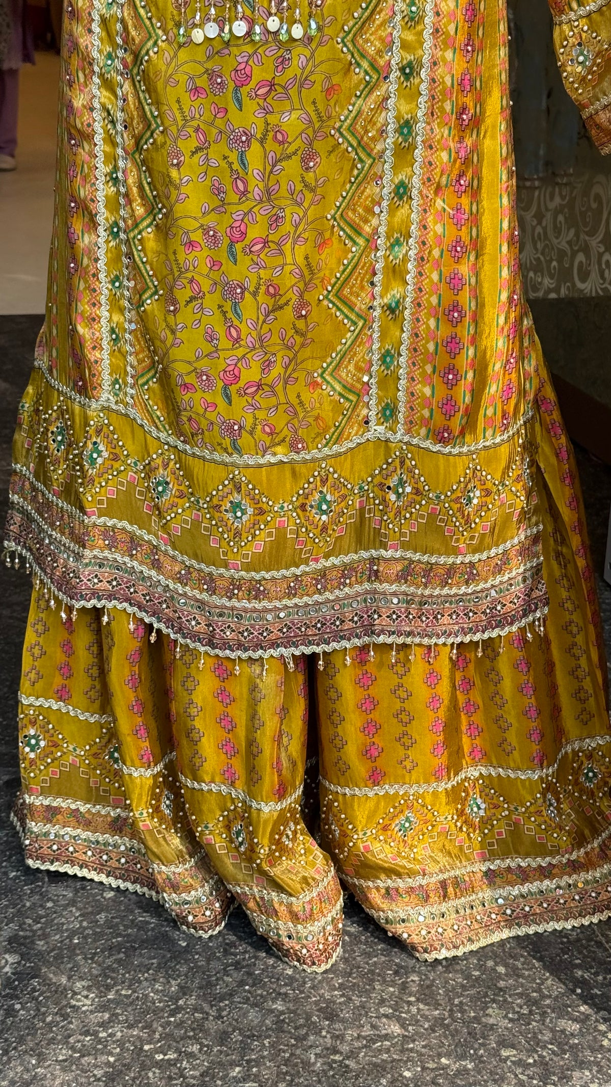Women’s Shimmer Tissue Suit Set | Pearl, Cutdana & Zarkan Work | Premium Ethnic Wear