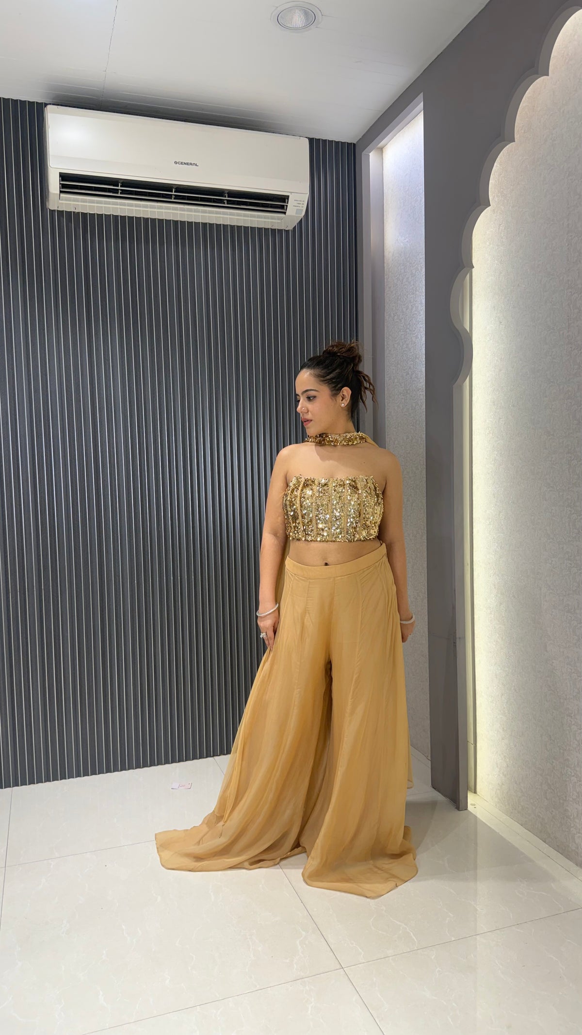 Sequin Work Indo Western Outfit | Designer Party Wear