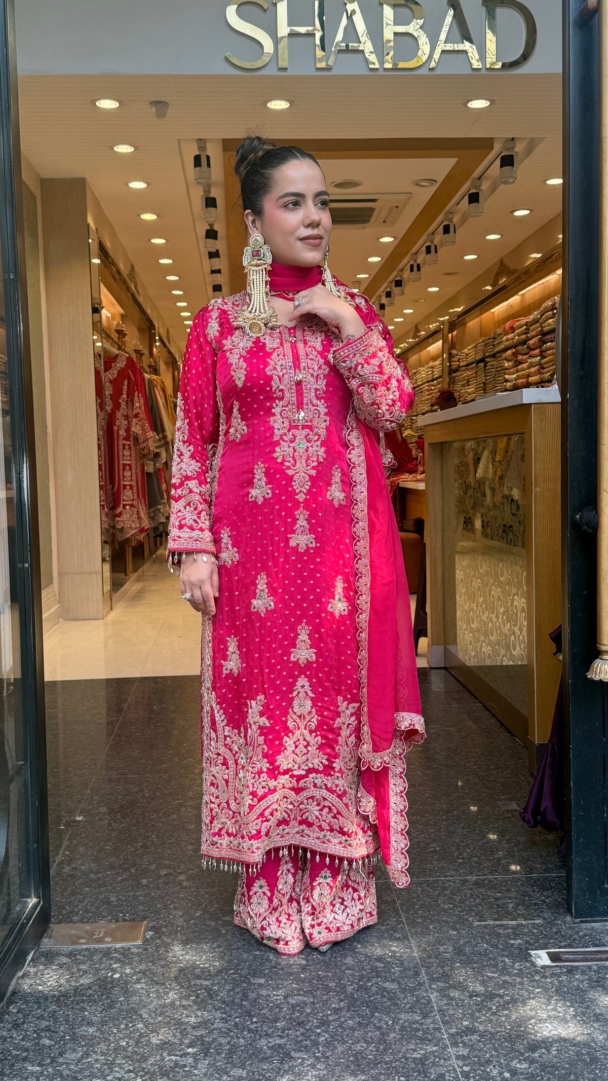 Elegant Beads Work Khadi Georgette Suit Set | Designer Ethnic Wear