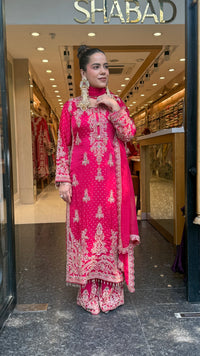 Elegant Beads Work Khadi Georgette Suit Set | Designer Ethnic Wear