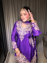 Sequence & Pearl Handwork Suit Set