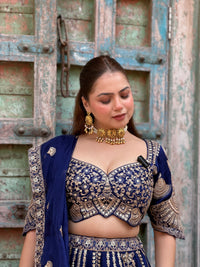 Tafta silk fabric | sequence and dori work
