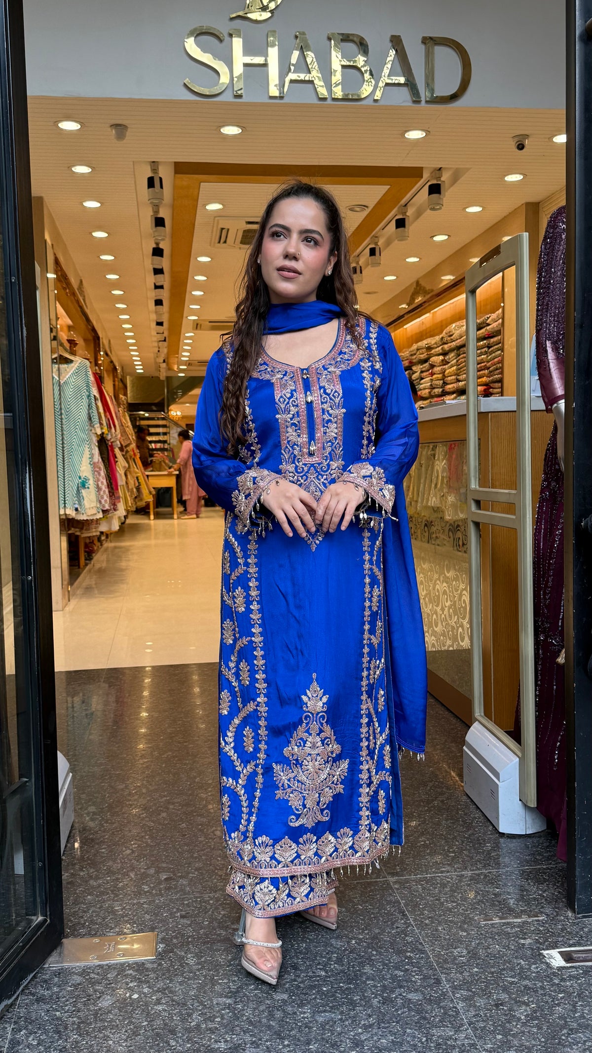 Chinon Beads Work Suit Set | Premium Ethnic Wear | Up to Size 46