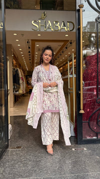 Budget-Friendly Printed Cotton Suit with Farshi Salwar