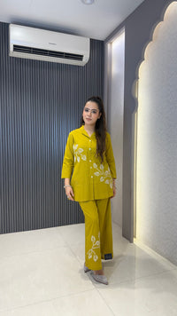 Women’s Linen Co-Ord Set with Dori Work | Premium Two-Piece Outfit