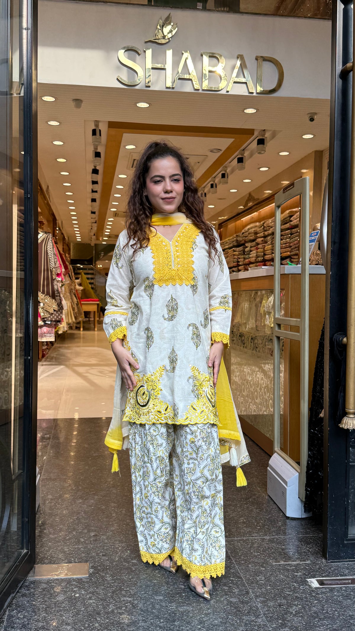 Budget-Friendly Printed Cotton Suit Set with Farshi Salwar & Thread Embroidery | Up to Size 44