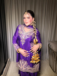 Sequence & Pearl Handwork Suit Set