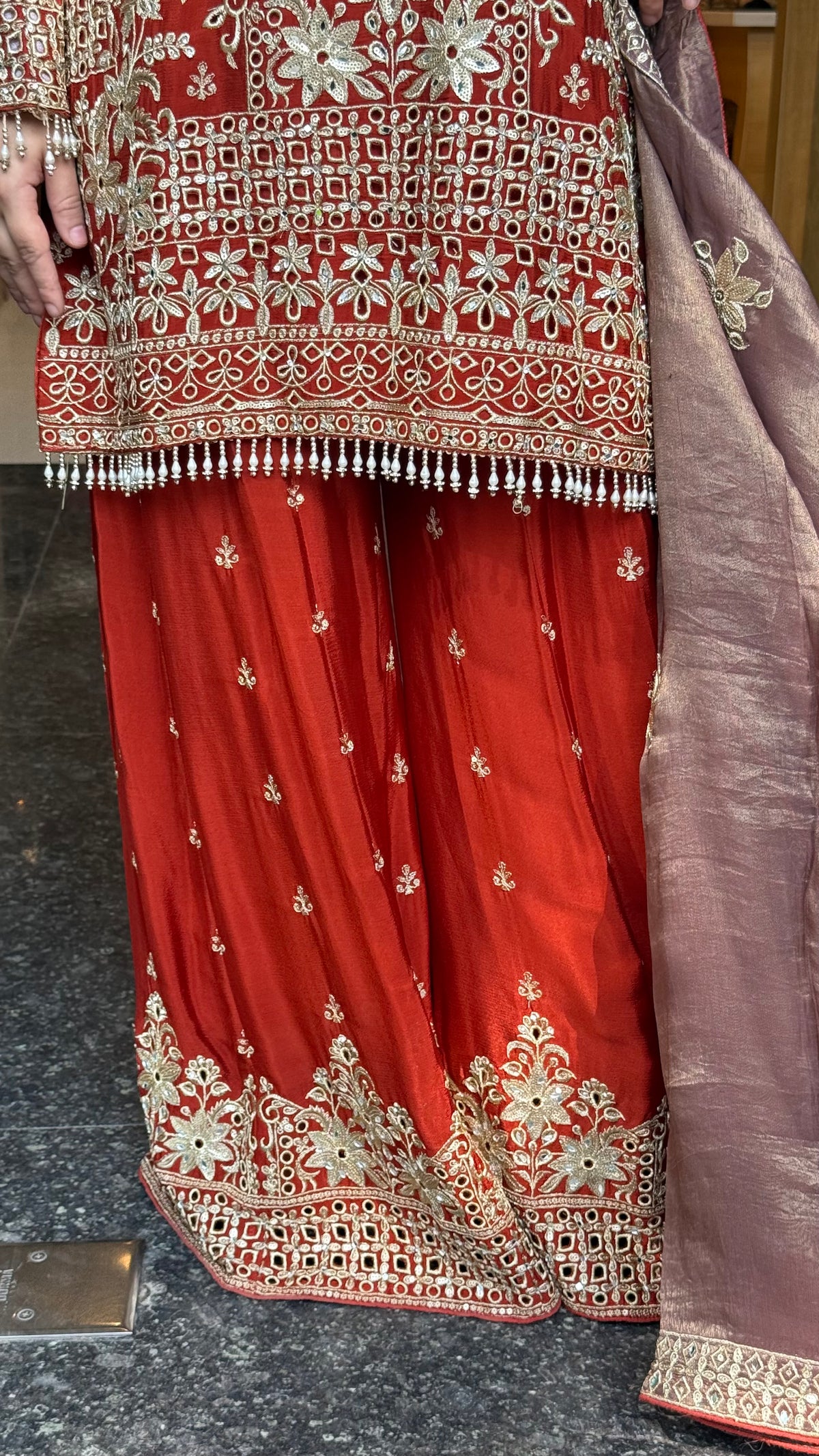 Women’s Chinon Fabric Suit Set | Zari Work & Cutwork | Premium Ethnic Wear | Sizes Up to 46