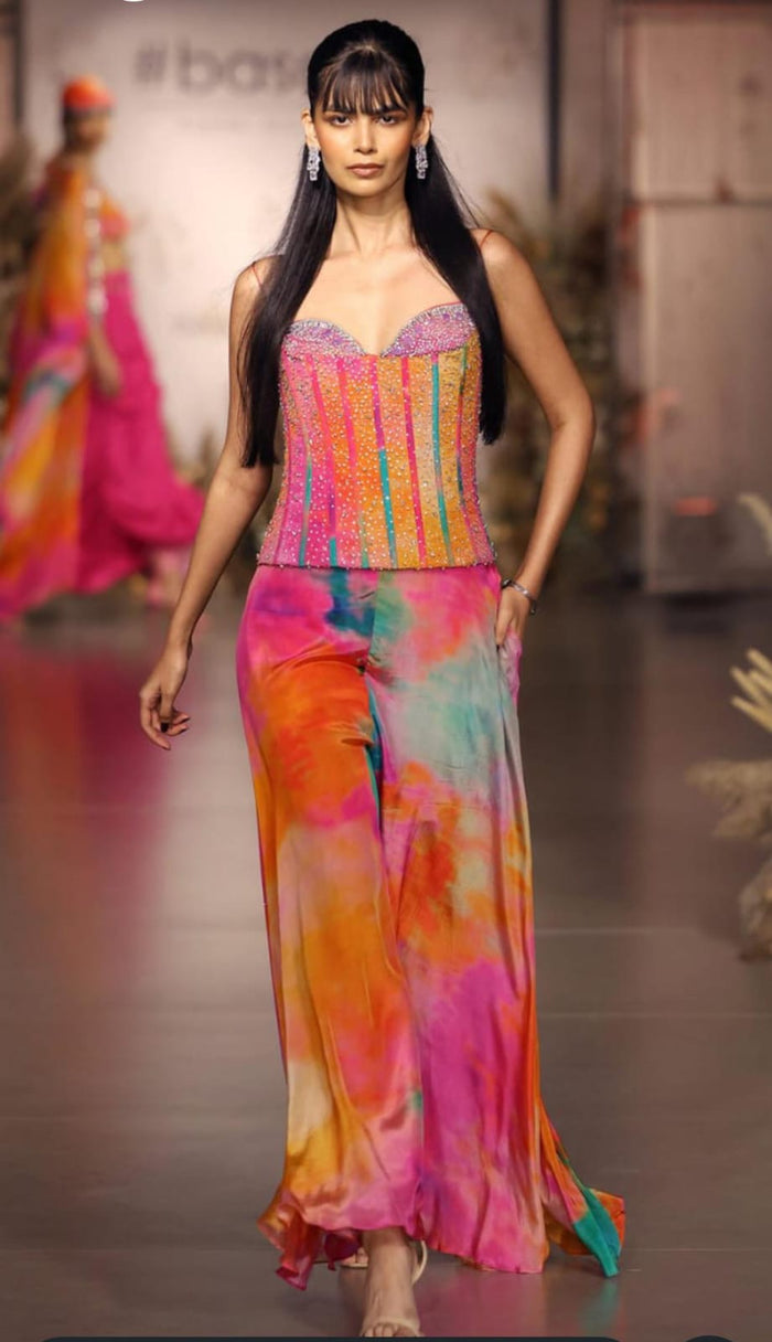 Handcrafted Printed Co-ord Set – Chic Indo-Western Elegance