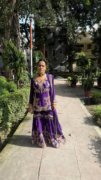 Chinon Dori, Sequin & Mirror Work Suit Set | Designer Ethnic Wear