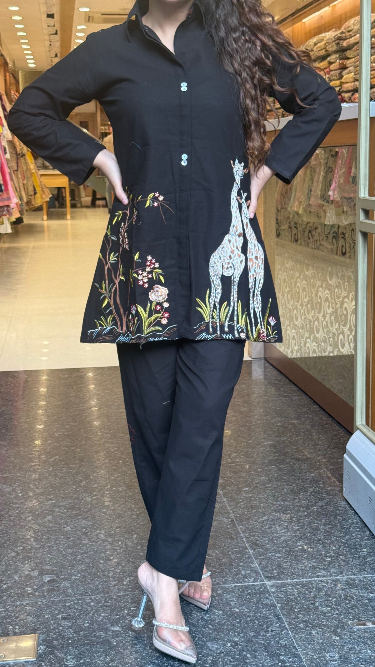 Thread Embroidered Co-Ord Set for Women | Premium Ethnic Co-Ord | Sizes Up to 44