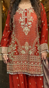 Women’s Chinon Fabric Suit Set | Zari Work & Cutwork | Premium Ethnic Wear | Sizes Up to 46