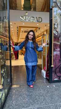 Women’s Cotton Denim Co-Ord Set | Casual Two-Piece Outfit