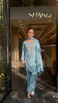 Budget Friendly Maheshwari Cotton Suit with Mirror Work | Up to Size 46