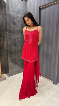 Elegant Georgette Suit with Sequin, Cutdana & Pearl Detailing