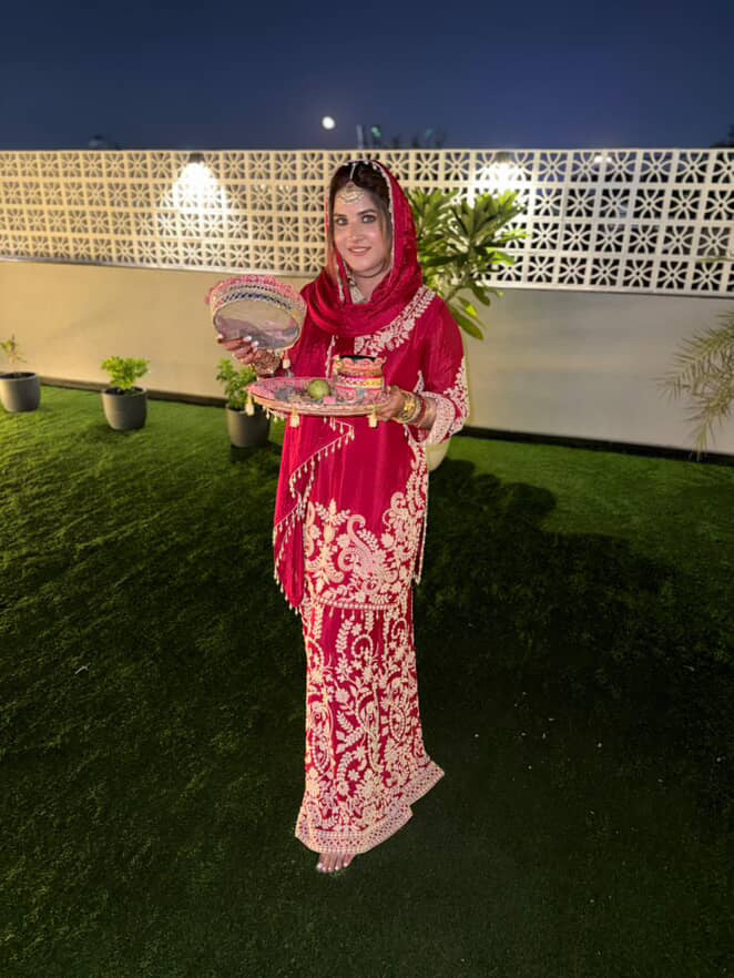 Beads Work Pure Chinon Suit – Elegant Festive Wear (Upto Size 46)