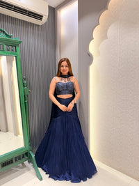 Fish Cut Lehenga Set with Handworked Blouse