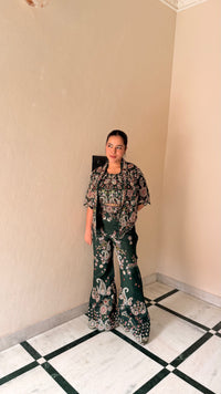 Designer Indo-Western with Sequin, Pearl & Dabka Thread Embroidery